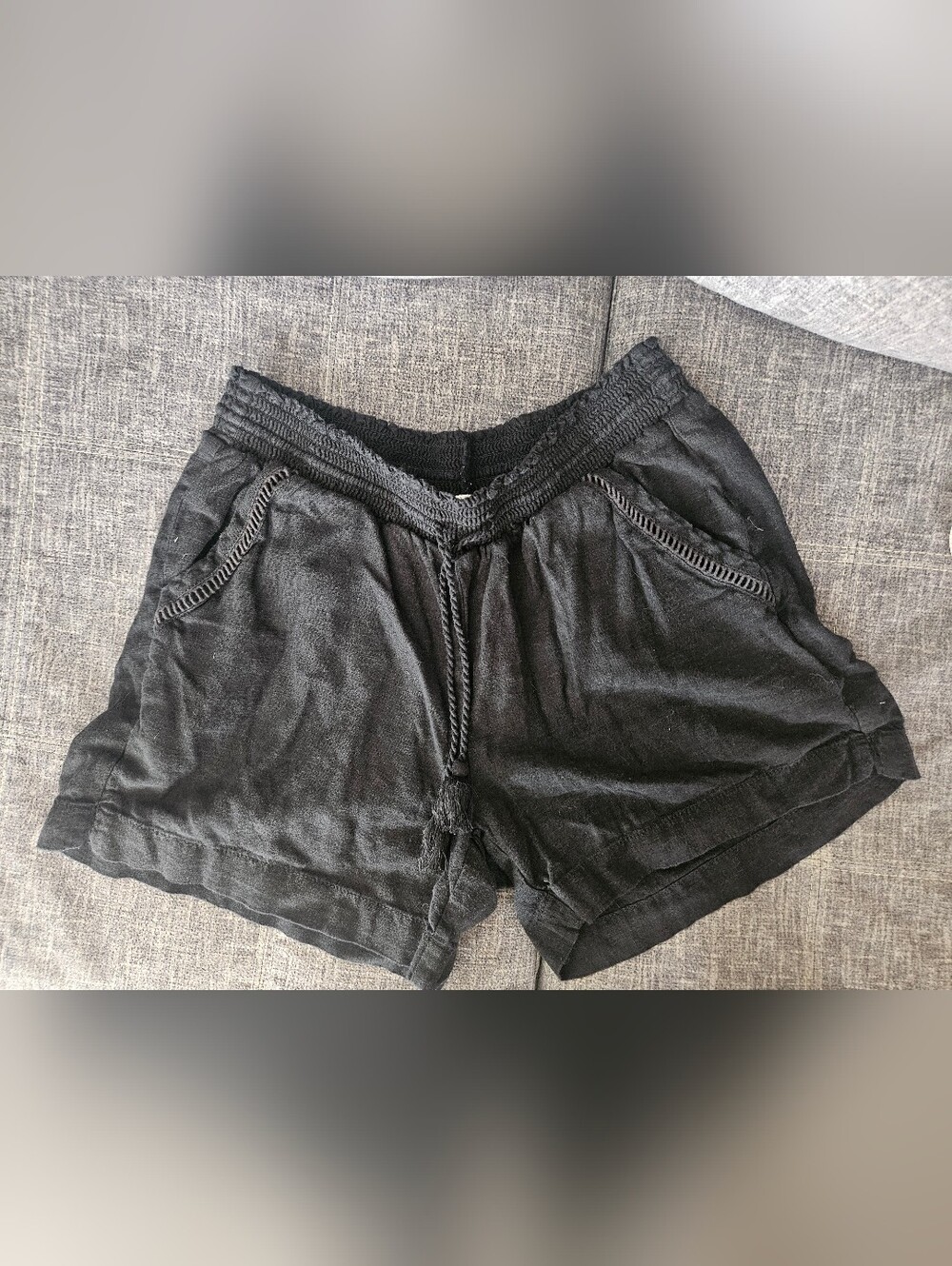 Briggs New York Linen Blend Pull-On Summer Shorts. Medium - Picture 1 of 8